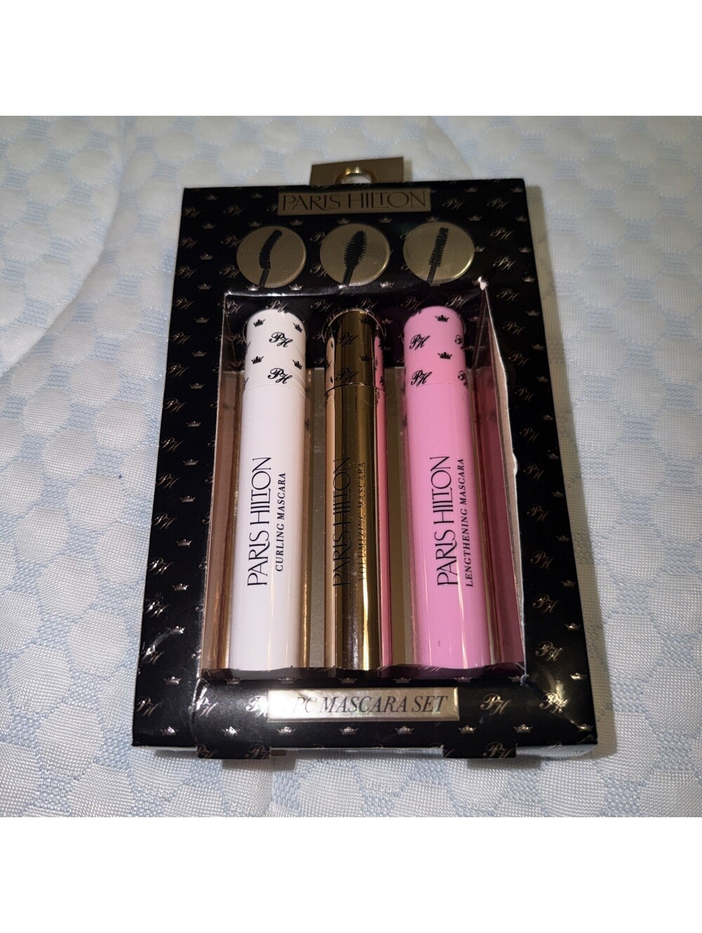Paris Hilton 3-Piece Mascara Set Curling Volumizing Lengthening Mascara Gift Set